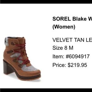 Sorel blake waterproof boots